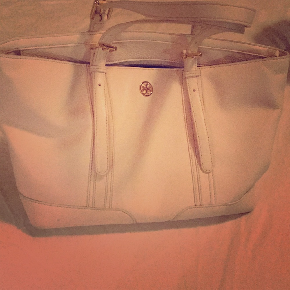 Tory Burch white handbag guc